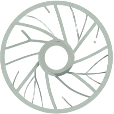 Logo von Beda Mulzer Coaching und Beratung. Ein stilisierter Hybrid zwischen einer Sektorenblende und einer Pupille.